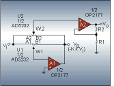 Figure 2. Bipolar programmable-gain amplifier with linear step adjustment